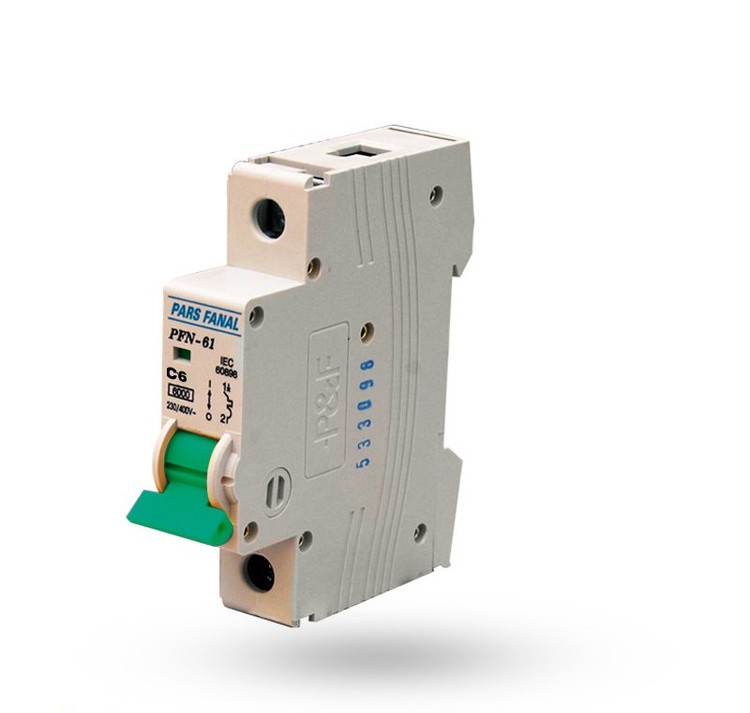 مینیاتوری تکفاز 6 آمپر پارس فانال C 6A