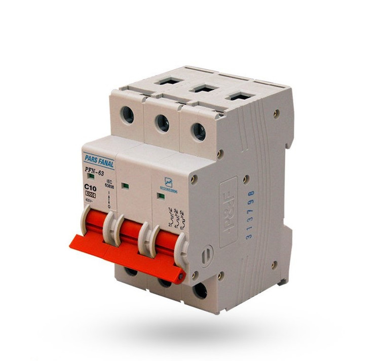 مینیاتوری سه فاز 10 آمپر پارس فانال C 10A