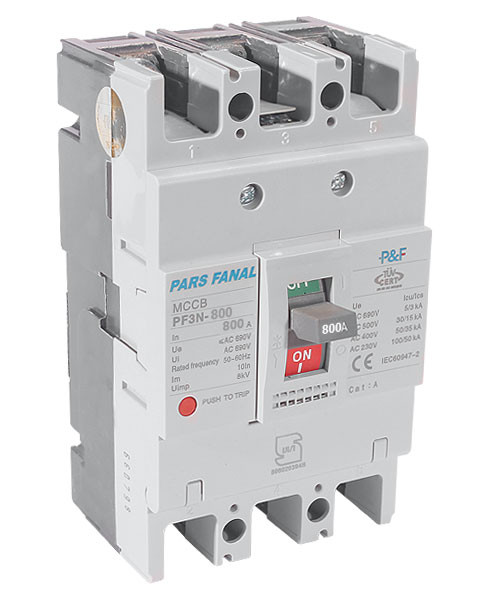 کلید اتوماتیک فیکس 800A پارس فانال مدل PF3N-800/800A FIX