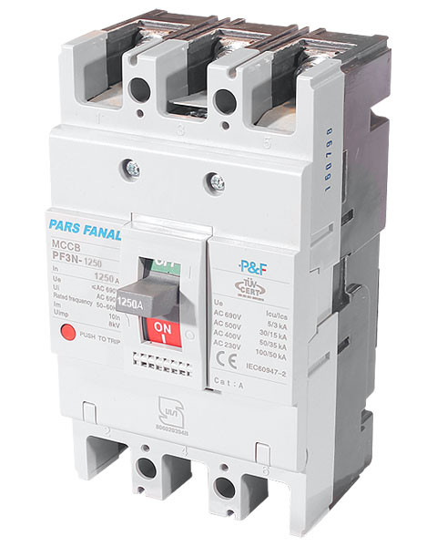 کلید اتوماتیک فیکس 1250A پارس فانال مدل PF3N-1250/1250A FIX