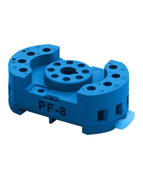 سوکت رله شیشه ای 8 پایه پارس فانال مدل PF-8PIN