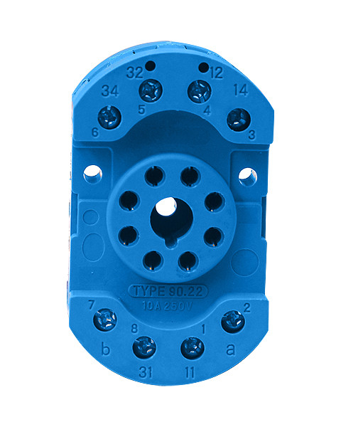 سوکت رله شیشه ای 8 پایه پارس فانال مدل PF-8PIN