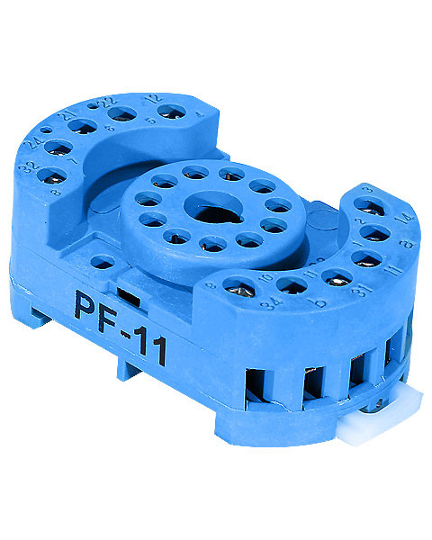 سوکت رله شیشه ای 11 پایه پارس فانال مدل PF-11PIN