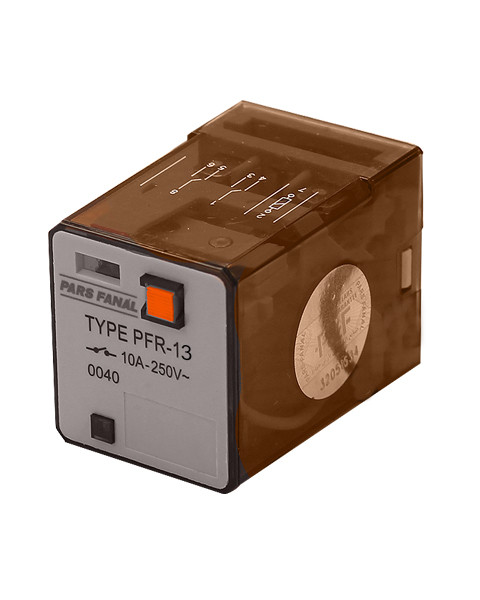 رله شیشه ای سه کنتاکت (11پایه) پارس فانال مدل PFR-13